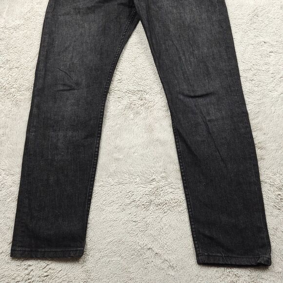 Levi's 520 Taper Jeans 34x30 Dark Gray Stretch Slim Straight Retro - Picture 3 of 10
